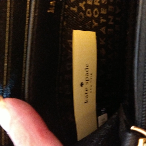 VGUC. Kate Spade black and white checkerboard large wallet. - Picture 8 of 8